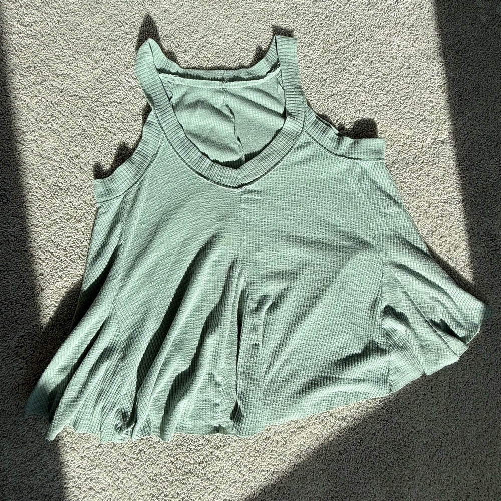 Mint Green Sleeveless Women's Tank Top